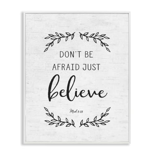 Casual Leaf Sprigs Scripture Verse, 11 x 14 Inch Framed Giclée Print