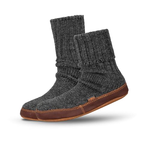 Acorn Mens and Womens Original Slipper Socks - Cloud Cushion, Ragg Wool, Moisture-Wicking, Suede Sole4