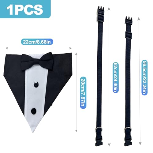 Disfraz de Tuxedo para Perros CoguZed Talla Mediana a Grande miniatura 2