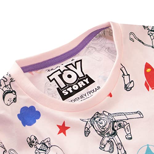 Disney Girls Toy Story Dress Buzz Lightyear Woody Rex Slinky And Bo Peep Pink Size 5 #TOP2