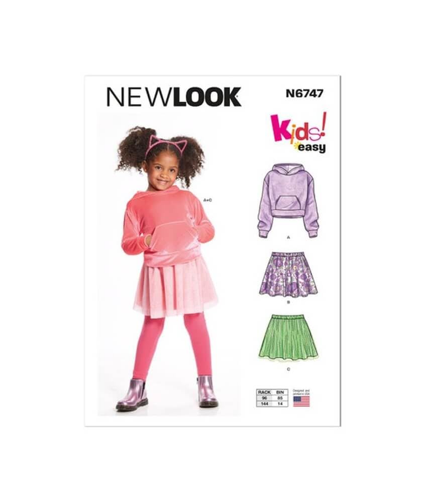 Sweat à capuche et jupes enfant New Look UN6747A taille 3 à 8 ans