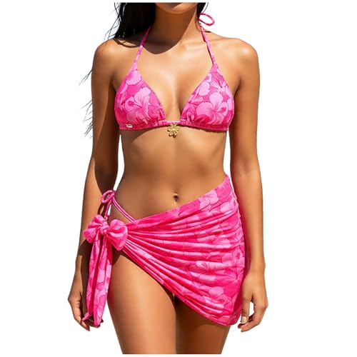 Genérico Conjuntos de Bikini para Mujer, Trajes de baño con cordón Ajustable y Espalda con Lazo. (S)