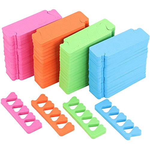 Tecbeauty 120-Pack Foam Toe Separators for Nail Painting Home Pedicure Nail Art Party Polish, Soft and Comfy