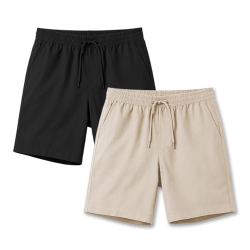 Image of Nobero V2 Shorts for Men | Zip Pocket Shorts | Regular Fit | Elasticated Waist | Soft & Breathable Fabric | Casual Everyday Wear