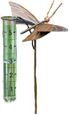 Ancient Graffiti Flamed Copper Butterfly Rain Gauge