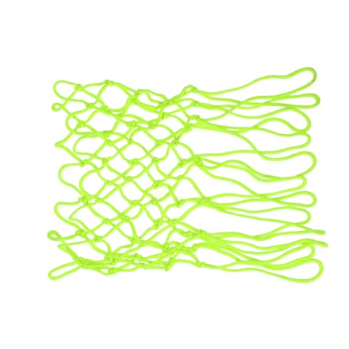BRIGHTFUFU Luminous Basketball Net Night Glowing Heavy Duty Nylon Braided Standard Basketball Net for Play Wear Resistant and All Weather Fits Standard Rims Green