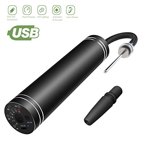 morpilot Automatic Electric Fast Ball Pump with Needle and Nozzle - Air Pump for Inflatables, Athletic Basketball, Soccer, Volleyball, Football, Sport Ball and Swimming Ring - Faster Inflation