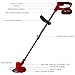 Cordless Brush Cutter Electric Weed Wacker with 3Types Blades,Electric Brush Cutter Weed Eater Battery Powered for Lawn Garden Pruning/Trimming,Included 2Pcs 4Ah Batteries,Lightweight