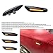 HAHLOMEI LED Sequential Side Marker Indicator Turn Signal Light Compatible with BMW 1 3 5 Series E60 E61 E90 E91 E92 E93 E82 E88 E46 Sedan E83 X3 E84 X1 328i 325i 330i135i 128i 325xi Blink Fender Lamp