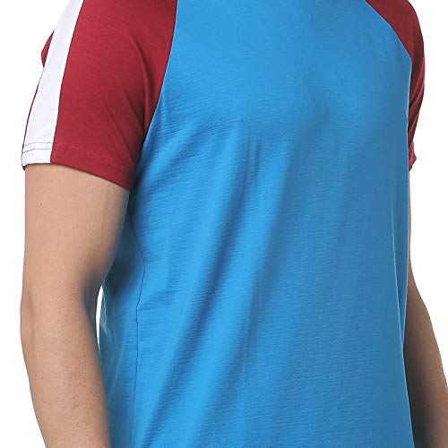 Image of CAHOOT Men Red Striped Casual T-Shirt
