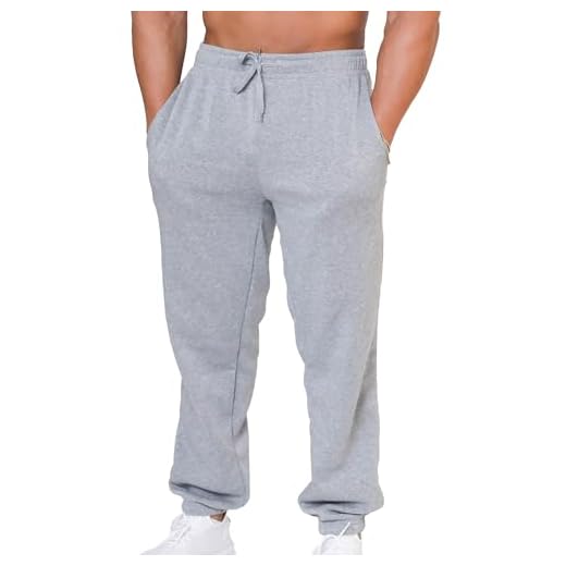 UNIQUE STYLES ASFOOR Mens Baggy Sweatpants with Pockets, Fleece Sweat Pants Black, Grey Sweatpants Men