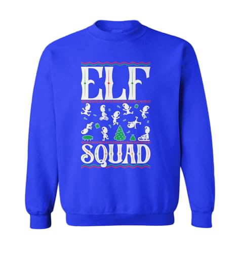 Tcombo Elf Squad - Elves Ugly Christmas Toddler Fleece Crewneck Sweater