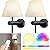 StarMoitic 10000mAh Battery Operated Wall Sconces Set of Two, RGB Wireless Rechargeable Wall Lights with Remote, Dimmable Cordless Wall Lamps, Night Light Magnetic Bulbs for Bedroom, Living Room