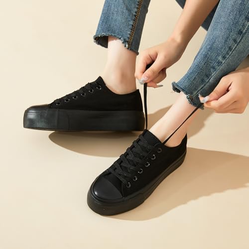 Image of hash bubbie Womens Platform Canvas Sneakers Tennis Shoes