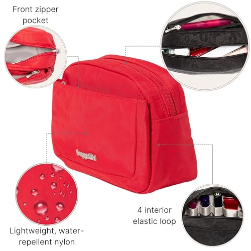 Baggallini Small Pocket Cosmetic - Lightweight 6x4 Makeup Bag - Travel Essentials Makeup Organizer3