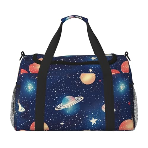 Polyester Hand Travel Bag With Zipper Travels Shoulder Bags Shopping Handbag