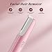 Dermaplane Razor for Women Face, BNU Facial Hair Remover for Anti-Aging - Rechargeable - LED Light - Sonic Edges - 3 Speeds, Ergonomic Handle Face Dermaplaning Tool 10 Weeks, Pink