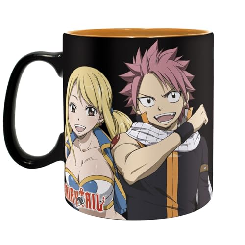 ABYstyle - Fairy-waist - Taza 460 ml Lucy, Natsu & Emblem miniatura 5