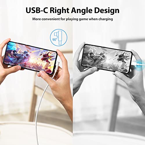 Image of 120W 6A USB Type C Cable 1.8M, 90 Degree L Shape USB C Fast Charging Cable for Xiaomi 14T 13T 12 11T Pro, Fast Charge Cable for Xiaomi 15 14 Ultra Pad 7, POCO F7 F6 X7 M6 Pro Redmi 14C Note 14 13