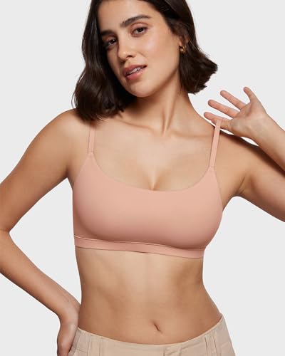 Image of INLYRIC Women's Inbarely Bralettes Cami Bras No Underwire Wireless Seamless Unlined Comfort Sports Bra