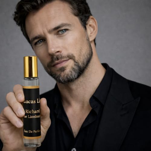 Image of Richard The Lionheart Eau The Perfume For Man, 8-16 Hours Lasting, Cardamom, Violet Leaf, Orris, Jasmine Sambac, Leather Essence, Amber, Moss, Woody