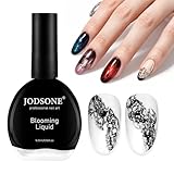 JODSONE Ocean Wave Blooming Gel Nail Polish,16.5ml Wave Black Blooming Liquid for Spreading Effect Wave,High Fluidity Wave Textures for Ocean Wave Nail Art,DIY Nail Art Design,Use with Gel Polish