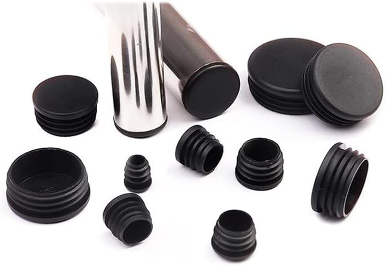 10pcs/Set PVC Round Pipe Plug Black 10-76mm Inner Hole Dust Cover Furniture Leg Plug Chair Blanking End Caps Protector Hardware (Color : 74mm, Size : 10pcs)