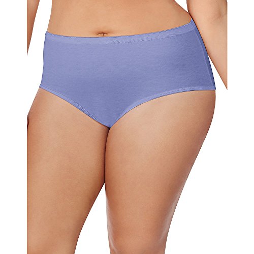 JUST MY SIZE Cotton Tagless Brief Panties (1610P8) Assorted, 12