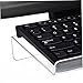 Keyboard Tray Computer Keyboard Stand Acrylic 15° Tilted Transparent Stand Ergonomic Riser Non Slip Laptop Tablet for Gaming