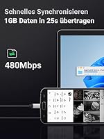 UGREEN USB-Kabel Micro-USB, Schnellladung, 18 W, 3 A, Nylon, geflochten – Ansicht 3