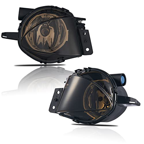 TOPTHAN Par de luzes de nevoeiro para BMW E90 E91 série 3 SDN WGN(325i 325xi 328i 328xi 330i 330xi 335d 335i 335xi xDrive Sedan Wagen) 02/2004-08/2008 faróis de nevoeiro fumado Preto