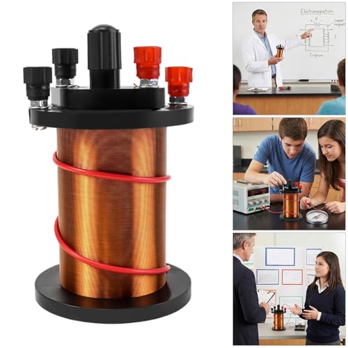 Bobina electromagnética de cobre robusta para experimentos de física 2