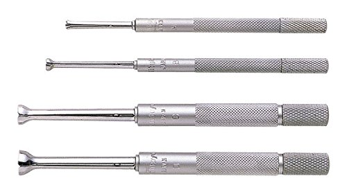 Mitutoyo 154-901, 1/8" to 1/2", 4 Piece Small Hole Gage Set #1