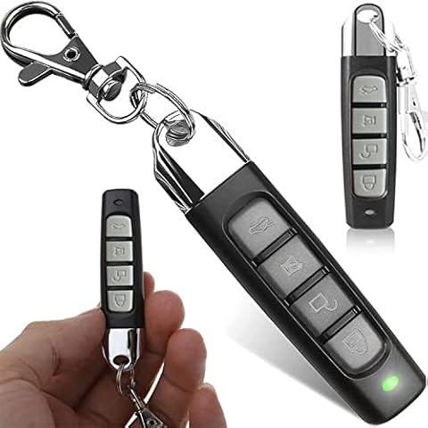 Retoo Oblong Universal 3 Function Handheld Transmitter Remote Control with 4 Channels, Universal Remote Control for Automatic Gate Opening, Frequency 433.92 MHz, Garage Door Duplicator Cover