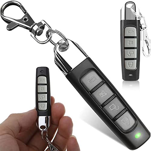 Retoo Allongé universel 3 fonctions émetteur manuel télécommande 4 canaux Télécommande universelle pour ouverture automatique de portail, fréquence 433,92 MHz, duplicateur de porte de garage