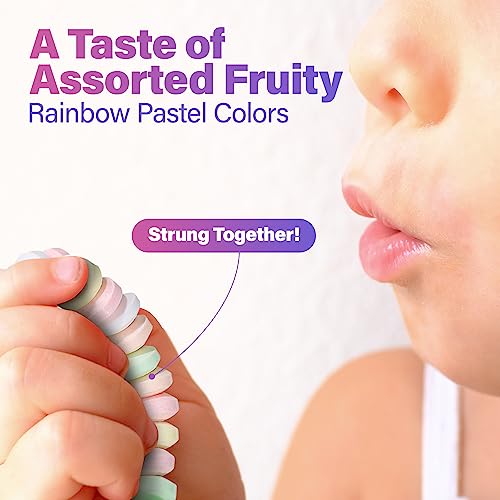 Fresh Finest 48-Count Bulk Candy Bracelets - Individually Wrapped Novelty Candy Bracelets. Perfect for Party Favors, Goody Bags, Candy Buffets, and Retro-Themed Events.