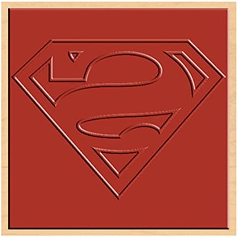 C&D Visionary Rubber Stamp DC Comics Superman Logo Rubber Stamp