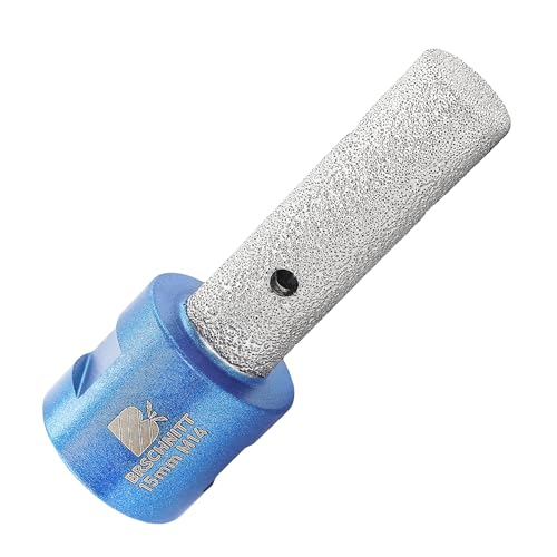 Fresa diamantata 15 mm – Taglio fresa diamantata ingrandimento fori esistenti in porcellana ceramica piastrelle marmo granito filettatura M14 per smerigliatrice angolare