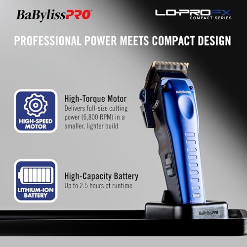 BaBylissPRO High-Performance LO-PROFX Compact Clipper for Hair - Image 3