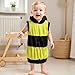 Aiwpstoin Toddler Baby Halloween Costume Boy Girl Plush Sleeveless Striped Hooded Animal Bee Outfits Playwear 0-5Y (Yellow, 2-3 Years)