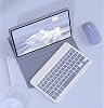 Funda con teclado y touchpad inalámbrico Bluetooth desmontable para Honor Pad X9 11.5" 2023, funda tipo folio con mouse (Funda azul, teclado táctil) 4