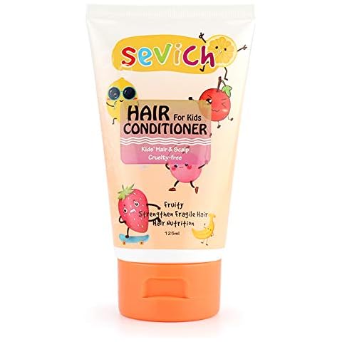 SEVICH Soft Hair Conditioner for Kids, Toxin-Free Hair Conditioner, Softens Shine, Strengthens & Helps Prevent Breakage, No Synthetic Colors or Dyes, Sweet Fruity Flavor Cover