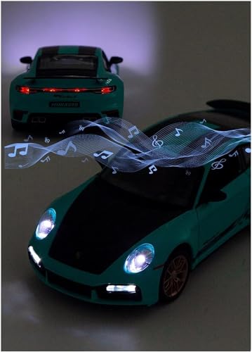 Image of SPITEN Porsche 911 Limited Edition 1:32 Diecast Scale Model Alloy Metal Pull Back Toy car for Kids with Openable Doors & Light, Music Toy Vehicle for Kids - Colors as Per Stock(Multicolour)