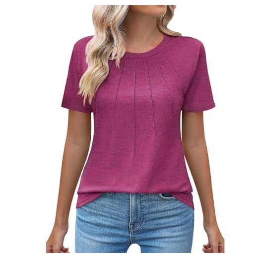 Women's Linen Tops Plus Size Tops for Women UK Clearance Elegant Pleated Print Tunic Casual Shorts Sleeve T-Shirt Oversized Crewneck Boho Blouse Beach Cover Ups and Kaftans