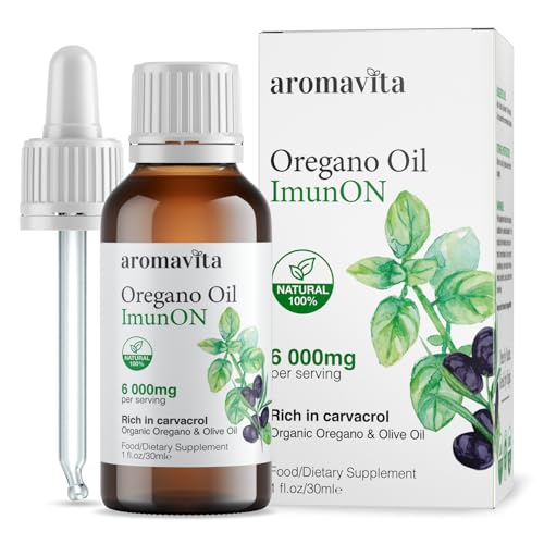ImunON Greek Oregano Oil - Oregano Essential Oil Containing Over 86-90% Carvacrol - Vegan Friendly Oregano Oil Dietary Supplement