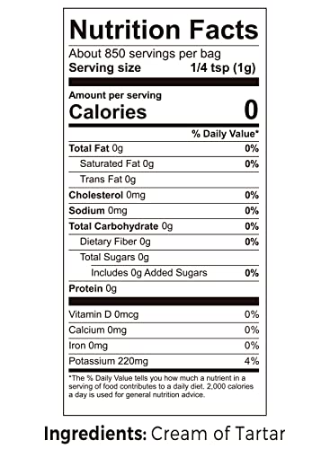 Premium Cream Of Tartar - Food Grade - Raw & Natural - 100% Origin From Grapes - More Natural Alternative In Baking - Gluten Free - Keto And Paleo Friendly - Non-Gmo - Nativo Wellness - 30 Oz #TOP4