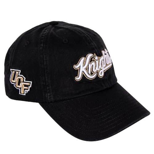 Desert Cactus University of Central Florida Baseball Hat Knights UCF Brimmed Embroidered Hats Cap Adjustable Cloth Strap Adult (Style C) Black