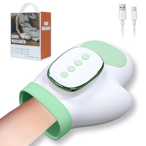 ideallife Handmassagegerät mit Wärmefunktion Elektrische Handmassage Massager Schmerzlinderung für Finger Handmassagegerät zur Entspannung von Händen und Handgelenken Geschenke für Damen Herren