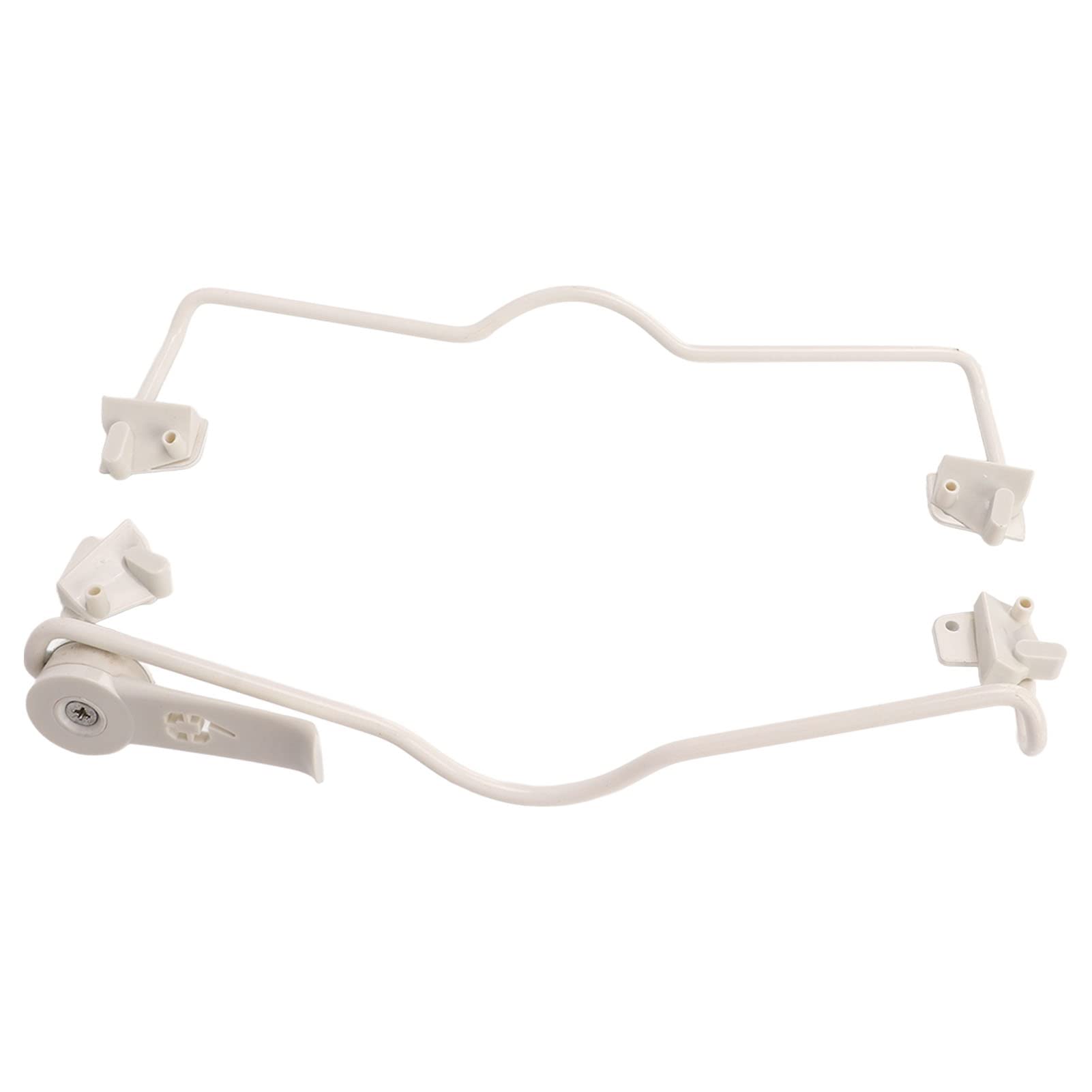 Marco Protector para Scooter eléctrico Blanco con Soporte para pie, Soporte de protección para Scooter de Acero Inoxidable para Mayor Seguridad y Rendimiento Suave, Accesorio