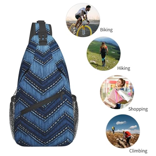 Bolso Cruzado de Pecho Unisex Negro miniatura 6
